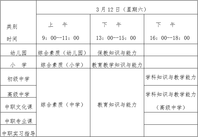 2022年上半年云南省中小学教师资格考试（笔试）公告